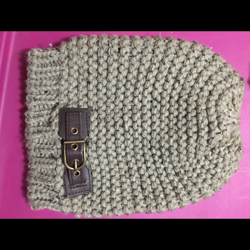 Beige stocking hat